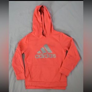 Adidas Coral Hoodie Girls Medium 10/12